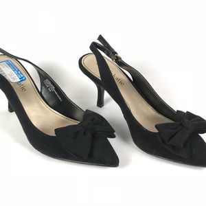 Kelly & Katie Black Bow Heels Louie
